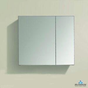 Blossom MC7 2526 24 7/8 Inch Aluminum Medicine Cabinet with Mirror