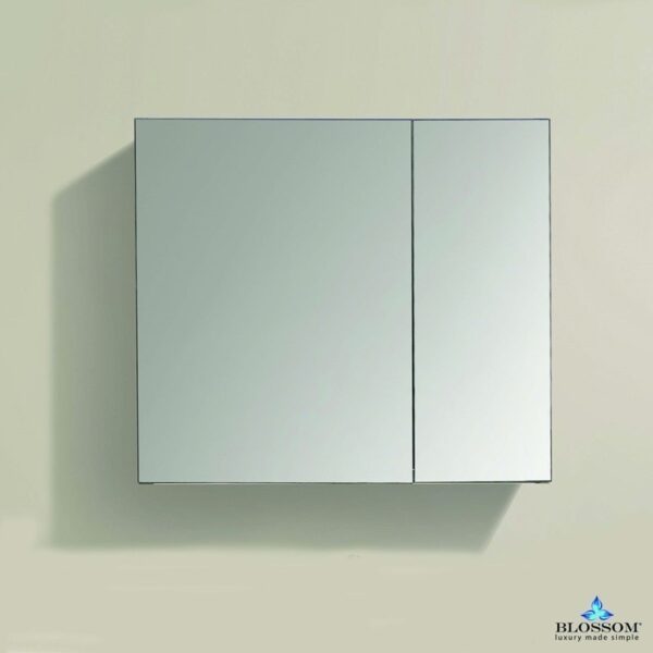 Blossom MC7 2526 24 7/8 Inch Aluminum Medicine Cabinet with Mirror