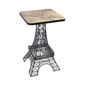 Design Toscano MH20656 16 Inch Tour Eiffel Metal Side Table