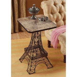 Design Toscano MH20656 16 Inch Tour Eiffel Metal Side Table