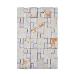 Legion Furniture MS-STONE07 Mosaic with Stone in Beige and Off White