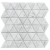 Altair MVCM01-WH Burgos 12 Inch x 11 1/2 Inch Marble Mosaic Floor and Wall Tile - 11 Pieces