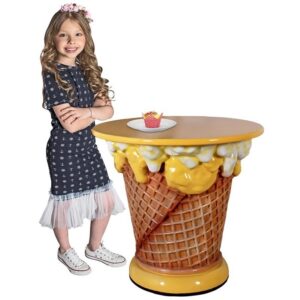 Design Toscano NE130019 33 Inch Ice Cream Cone Table