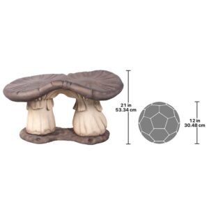 Design Toscano NE160013 37 1/2 Inch Mystic Mushroom Garden Bench