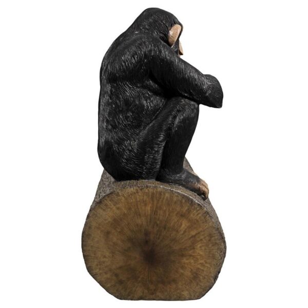 Design Toscano NE180038 65 Inch Monkey See Monkey Do Chimpanzee Bench