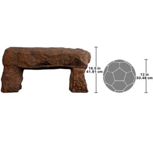 Design Toscano NE190174 36 Inch Stonehenge Garden Bench