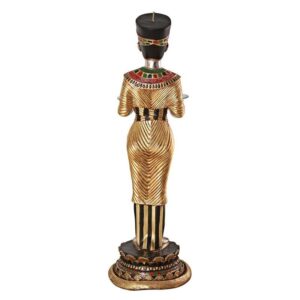 Design Toscano NE43577 14 1/2 Inch Egyptian Queens Faithful Servant Table