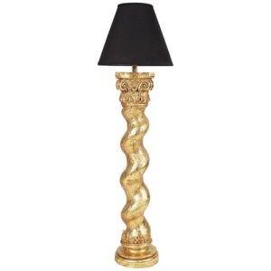 Design Toscano NE5190041 26 Inch Gold Bernini Barley Twist Floor Lamp