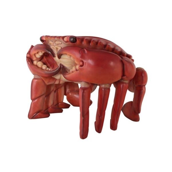 Design Toscano NE590079 44 Inch Spice Islands King Crab Chair - Red