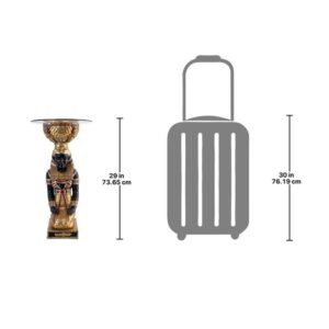 Design Toscano NE75534 9 1/2 Inch Egyptian Goddess Set Table