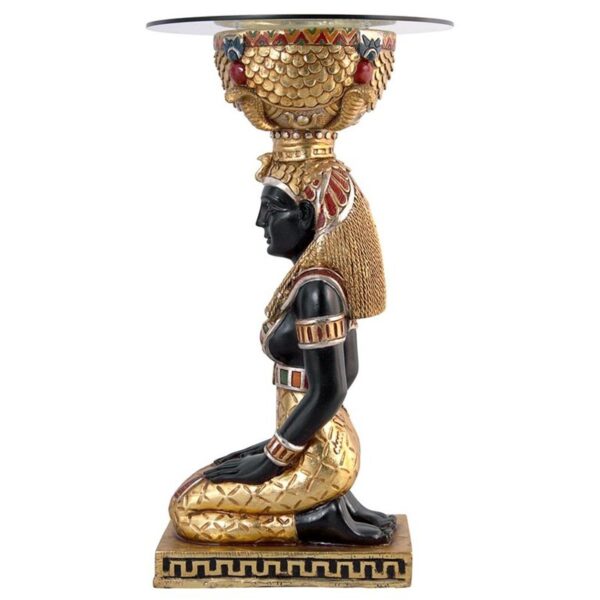 Design Toscano NE75534 9 1/2 Inch Egyptian Goddess Set Table