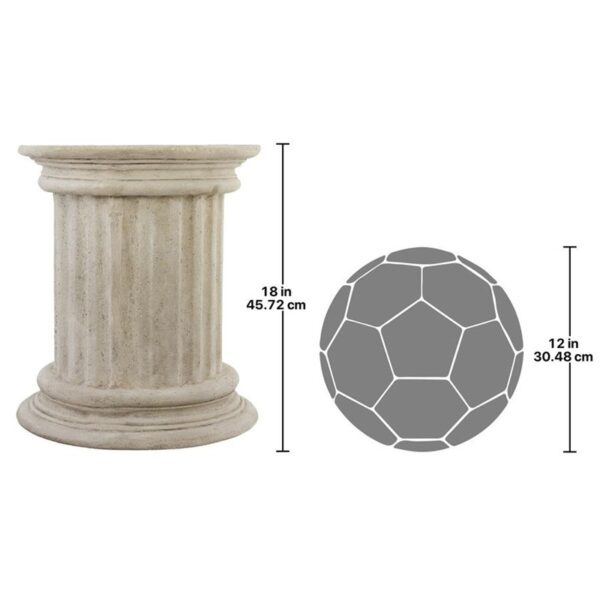 Design Toscano NE800105 16 Inch Roman Doric Column Stool