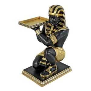 Design Toscano NE867003 22 Inch Pharaohs Kneeling Nubian Servant Table