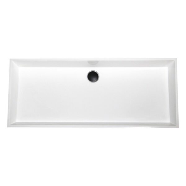 Nantucket Sinks NS-GSTR36 Glacierstone 36 Inch Rectangle White Bathroom Sink