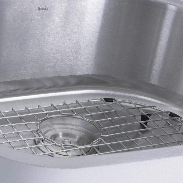 Nantucket Sinks NS03i-16 Sconset 23 Inch D-Bowl Undermount Stainless Steel Kitchen Sink - 16 Gauge