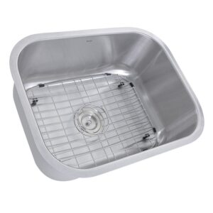 Nantucket Sinks NS09i-16 23 Inch Small Rectangle Single Bowl Undermount Stainless Steel Kitchen Sink - 16 Gauge