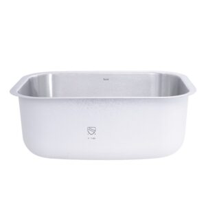 Nantucket Sinks NS09i-16 23 Inch Small Rectangle Single Bowl Undermount Stainless Steel Kitchen Sink - 16 Gauge