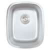 Nantucket Sinks NS20 Quidnet Rectangle Undermount Stainless Steel Bar/Prep Sink