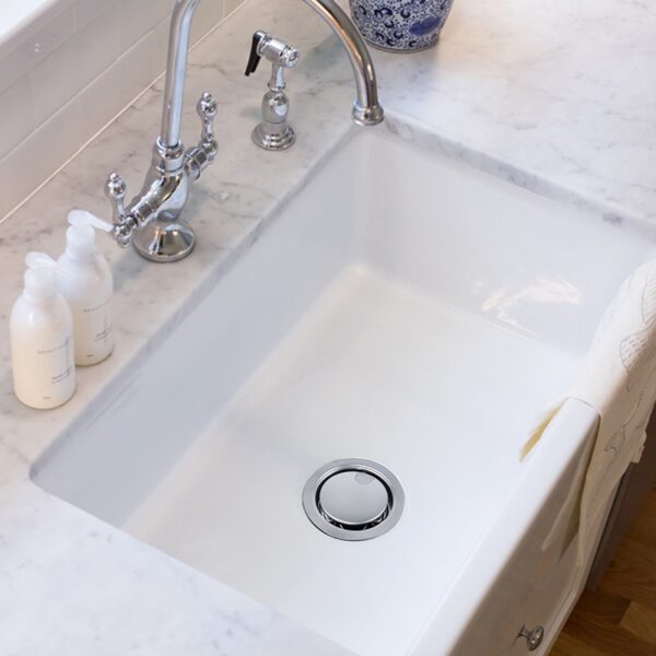 Nantucket Sinks NS35LCC Flip Drain with Strainer and 'Crumb Cup' Lid