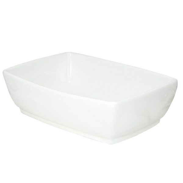 Nantucket Sinks NSV1913 White Rectangular Vessel Sink