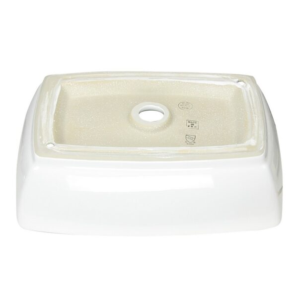 Nantucket Sinks NSV1913 White Rectangular Vessel Sink