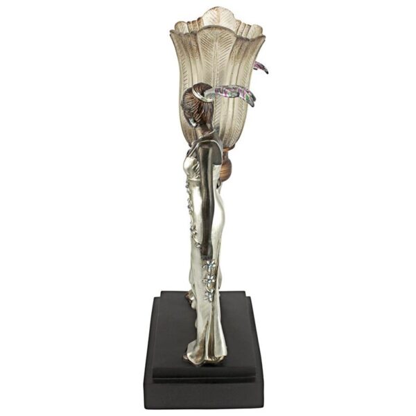 Design Toscano PD331 12 Inch Art Deco Peacock Maidens Lamp