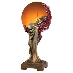 Design Toscano PD60736 9 Inch Elegant Slumber Art Deco Lamp