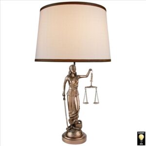 Design Toscano PD63578 15 Inch Blind Justice Table Lamp