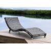 Panama Jack PJO-1601-GRY-CC Graphite 25 Inch Curve Chaise Lounge - Wintech Grey