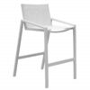 Panama Jack PJO-2401-WHT-BS Mykonos 23 Inch Stackable Barstool - White