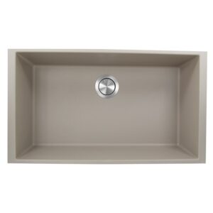 Nanatucket Sinks PR3320-UM Plymouth 33 Inch Undermount Granite Composite Sink