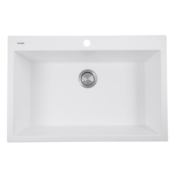 Nantucket Sinks PR3322-DM Plymouth 33 Inch Dual-mount Granite Composite Sink