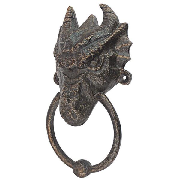 Design Toscano QH18266 3 1/2 Inch Dragon Head Door Knocker