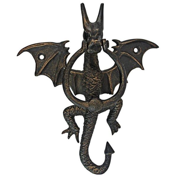 Design Toscano QH18636 6 Inch Tintagel Dragon Door Knocker