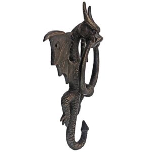 Design Toscano QH18636 6 Inch Tintagel Dragon Door Knocker