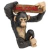 Design Toscano QL1555141 12 Inch Monkey Business Jungle Welcome Sign