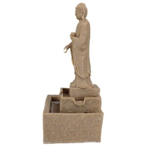 Design Toscano QN164006 12 Inch Buddha Fountain Square Base with LED