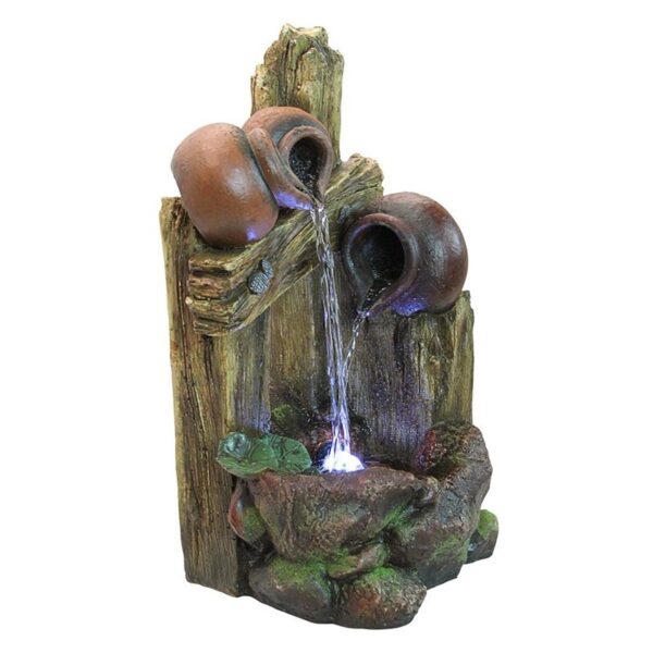 Design Toscano QN164013 11 Inch Ravello Cascading Urns Led Fountain