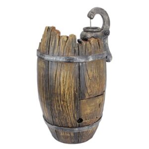 Design Toscano QN164015 11 Inch Farm Cistern Barrel Illuminated Fountain