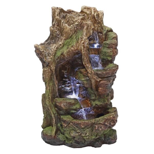 Design Toscano QN164017 10 1/2 Inch Willow Bend Illuminated Garden Fountain