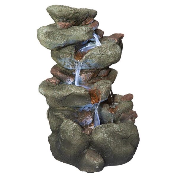 Design Toscano QN170014 7 1/2 Inch Rocky Range Pass Waterfall Fountain