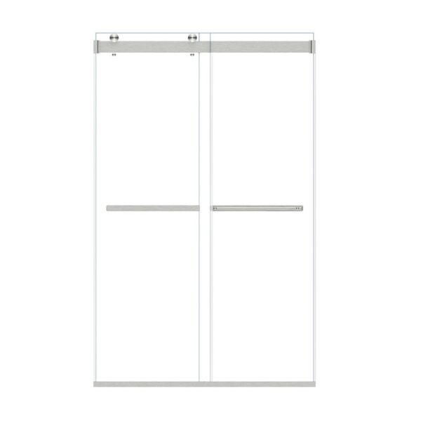 Altair SD80148-BP Marcelo 48 x 76 Inch By Pass Frameless Shower Door with Clear Glass