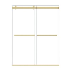 Altair SD80160-BP Marcelo 60 x 76 Inch By Pass Frameless Shower Door with Clear Glass