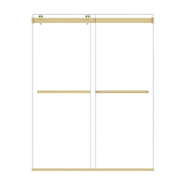 Altair SD80160-BP Marcelo 60 x 76 Inch By Pass Frameless Shower Door with Clear Glass