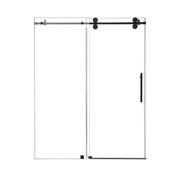 Altair SD80360-SS Lazaro 60 x 78 Inch Single Sliding Frameless Shower Door with Clear Glass