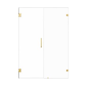 Altair SD80652-HI Roisin 52 x 74 Inch Frameless Hinged Shower Door with Clear Glass