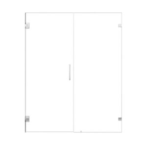 Altair SD80660-HI Roisin 60 x 74 Inch Frameless Hinged Shower Door with Clear Glass