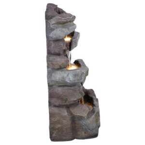 Design Toscano SH202670 19 Inch Rocky Peak Cascading Waterfall Fountain