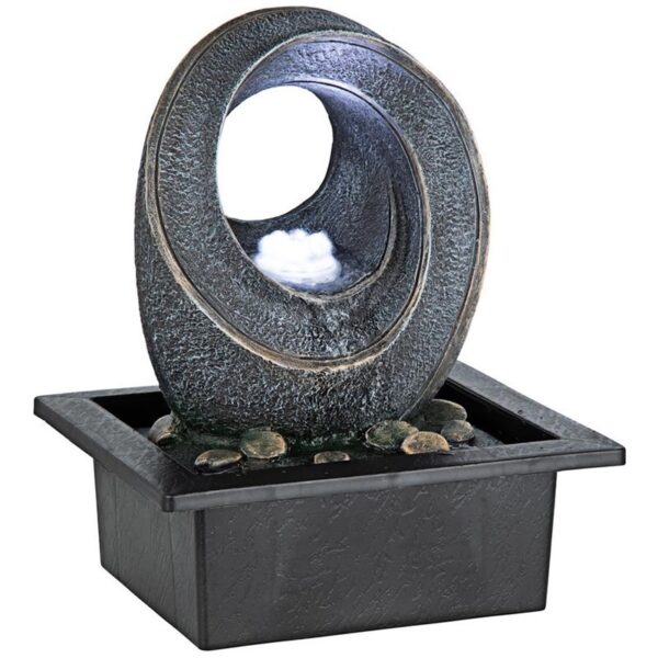 Design Toscano SH205011 8 1/2 Inch Bubbling Circle Tabletop Fountain