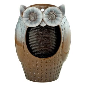 Design Toscano SH382534 11 Inch Professor Owl Garden Fountain